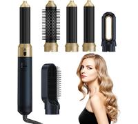 Brosse Soufflante 5 En1 Air Styler Set, Brosse Chauffante Multifonction, Hair Styler 3 Températures Avec 5 Accessoires, Seche Cheveux Pour Sécher, Coiffante, Volumisant[Sal1187]
