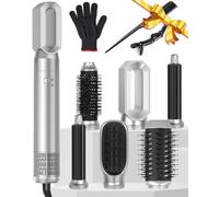 Brosse Soufflante 6 en 1, Seche Cheveux 1000W, Air Styler avec 6 Accessoires, Sèche Cheveux, Brosse Souflante, Airflow Fer a Boucler, Thermal Brush, Brosse Lissante pour Sécher, Boucler, Lisser