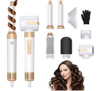 Brosse Soufflante 7 en 1,Air Styler avec Soufflantes,Diffuseur,Buse de Coiffage,Sèche-Cheveux à Ions Négatifs Haute
