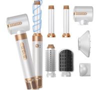 Brosse Soufflante Multistyler 7 en 1 - 1400W, Ionique, 3 Températures, Sèche, Lisse & Boucle