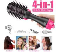 Brosse Soufflante Rotative - VINSIC - Sèche-Cheveux 3 en 1 - Fonction ionique - Revêtement en céramique - Rose