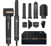 Brosse soufflante Sèche Cheveux Air Styler 7-en-1|Brosse Coiffante Chauffante 1200W Lissage, Boucles,Volume|3 Températures