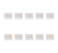 Brosse spirale en plastique pour nettoyage de pomme de douche avec aiguille de dragage et poignée texturée adaptée pour aérateurs de robinet et petits trous