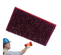 Brosse Stippling Peinture - Outil Finition Plafonds | Texture Enduit Rectangulaire 260g PP | Poignée Antidérapante Microciment Rénovation Intérieure Décoration Maison Hommes Femmes 24x14x7cm