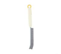 Brosse suceur plat 2 en 1 avec racloir, outil de nettoyage multifonctionnel pour cuisine, salle de bain, brosse ergonomique à angle de 18 ° pour carrelage, verre, cuisinière, beige (beige)