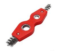 Brosse système quatre en 1 pour intégration des bornes de batterie, raccord de tuyau, intégrité et atténuation de l'accumulation de rouille (rouge)