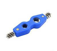 Brosse système quatre en 1 pour intégration des bornes de batterie, raccord de tuyau, intégrité et atténuation de l'accumulation de rouille (bleu)