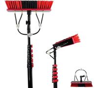 Brosse Télescopique Alimentée à L’Eau 3.6-11m Nettoyeur De Vitres Télescopique Alimenté à L’Eau Poteau De Nettoyage De Vitres Alimenté à L’Eau Kit El So, 20FT/6M