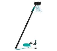 Brosse télescopique hybride - Aluminium/Carbone 3K intégral - 7,5 m | Avec brosse multifonction, tuyau de 11 m et distributeur de savon