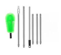 Brosse télescopique pour gouttière - Outil de nettoyage extensible pour enlever les feuilles et les débris du toit ou du sol - Tête flexible avec option miroir