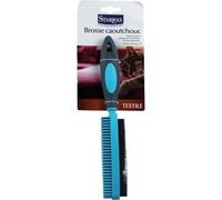 Brosse textile - STARWAX - Caoutchouc - Biface - Nettoyage délicat - Noir
