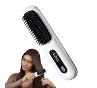 Brosse thermique pour cheveux | Lisseur électrique à écran tactile 3 modes réglable pour la maison, les adolescentes, les voyages, bouclés démêlés