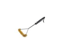 GEFU Brosse triangulaire pour barbecue GE89276 – Laiton et inox – 37 x 16 x 3 cm