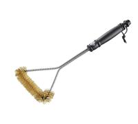 Brosse triangle poils laiton nettoyage grille barbecue four 37 x 16 x 3 cm GEFU