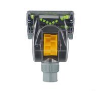 Brosse turbo en plastique 32 mm/35 mm pour aspirateur, buse d'ameublement pour épilation des poils d'animaux sur canapé et voiture, poils doux pour meubles et rideaux, gris (35 mm)