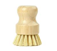 Brosse Vaisselle Bois,Bambou sisal Brosse a Champignon de Nettoyage Brosse Vaisselle et Légumes en Bois Brosse à Paume en Bambou pour Casseroles Vaisselle Plates Éviers de Cuisine
