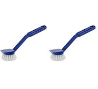 Brosse Vaisselle & Légumes Gerlon 100% Plastique et Fibres Synthétiques pour Une Brosse Légère et Ergonomique-modèle aléatoire (Lot de 2)
