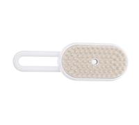 Brosse Vapeur pour Chat, Toilettage Rotatif avec Spray et Massage | ABS Blanc, Poignée Ergonomique, Retrait des Poils, pour Chats à Poil Court, Usage Intérieur