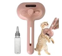 Brosse Vapeur pour Chiens - Auto-nettoyant avec Poignée Ergonomique pour Poils de Chat,Grand Réservoir Brumisation Douce Élimination Poils Soin Toilettage Bain Douche