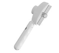 Brosse Vapeur pour Toilettage des Chats - Brosse De Toilettage Pour Animaux Avec Vaporisateur - Péigne Anti-Dérapant avec Lumière, Éliminateur de Poils USB Rechargeable pour Nœuds et Sous-Poil des