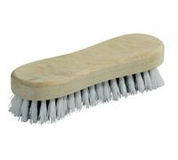 Brosse à main TALIAPLAST 361207 18 cm monture bois poils nylon blancs