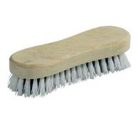 Brosse à main TALIAPLAST 361207 18 cm monture bois poils nylon blancs
