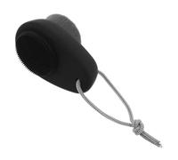 Brosse Visage Nettoyante Double Face en Silicone Noir pour Hommes | Bristles Souples, Côté Massage Texturé, Usage Manuel, Soin Quotidien