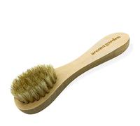 Brosse Visage pour un peeling en profondeur - Manche en arbre d'herbe avec poils naturels de sanglier pour nettoyage quotidien, exfoliation et massage. Idéal pour les cheveux de bébé