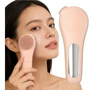 Brosse Visage Silicone Électrique, Nettoyage professionnel visage Avec chauffage Appareil de nettoyage visages pour nettoyer exfolier visagemasser exfoliant électrique pour femmes hommes (kaki)