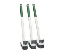Brosse WC à long manche, ventouse, fixation murale, double face, coude, sans angle mort, nettoyage à la dérobée.(Green-1pc)