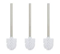 Brosse wc balayette en inox set de brosses blanches pratique blanc 3 pièces
