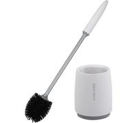 Brosse WC Blanche TPR avec Support Anti-Goutte Vendos85