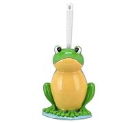 Brosse WC Brosse de toilette en forme de grenouille et support Ensemble de brosse de toilette debout créatif Brosse de nettoyage pour cuvette de toilette de salle de bains avec support Salle de Bain