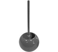 Douceur d'Intérieur, Brosse WC (Diamètre 15,8 x 37 cm) Bullea Anthracite, Céramique Unie