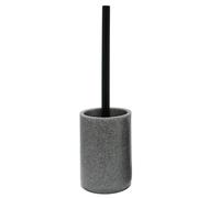 Douceur d'Intérieur - Brosse WC Diam. 10 x 40 cm Polyrésine Unie Granite Anthracite