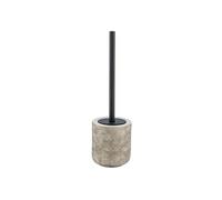 WENKO Porte brossee WC Modèle Fedio Céramique | Accessoires salle de bain avec brosse WC doré | Ensemble WC en céramique de qualité | Dimensions (Ø x H) 11,5 x 39,5 cm | Couleur or