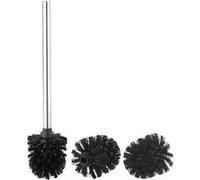 BadeStern Brosse WC en acier inoxydable avec têtes de rechange Ø 8 cm - Noir
