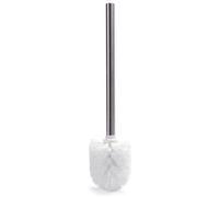 Brosse WC en polypropylène blanc et manche inox Ø8 x H.35 cm, MSV