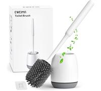Brosse WC en silicone avec support gris antidérapant Vendos85