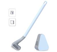 Brosse WC et support mural pliable pour nettoyage de salle de bain, sol, baignoire, WC Ti et support pour déboucheur en silicone