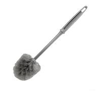 Brosse WC fiable pour salles de bains propres, fonction de suspension pratique, matériau plastique durable (gris)