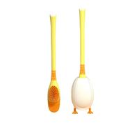 Brosse WC,Forme de Canard Mignon Brosse Toilettes WC,Brosse Toilette et Supports,Montage Mural ou au Sol, Brosse pour Le Nettoyage de Salle de Bain,Brosse Toilette en Silicone avec Support (Jaune)