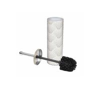 Brosse WC Imprimée "Minéral" 38cm Blanc