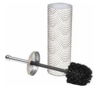 Brosse WC Imprimée "Minéral" 38cm Blanc