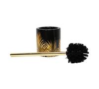 Douceur d'Intérieur Brosse WC Orbella – céramique imprimée – 10,6 x H 40 cm – Noir