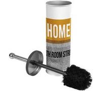 Brosse WC Imprimée "Street" 37cm Ocre & Gris Gris G