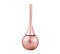 Brosse WC moderne et support, base de cuvette en acier inoxydable, poignée en ABS, ensemble de nettoyage amovible (or rose)