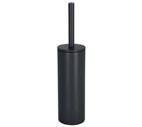 Spirella Brosse WC Akira – Support acier, tête interchangeable, récipient hygiénique Noir Mat