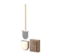 Brosse WC RV, brosse WC en silicone avec support, anti-roulement, anti-goutte, montage mural, compacte pour camping-car, petite salle de bain