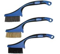 Brosse x3 laiton nylon acier 165 mm - Réf. 9314